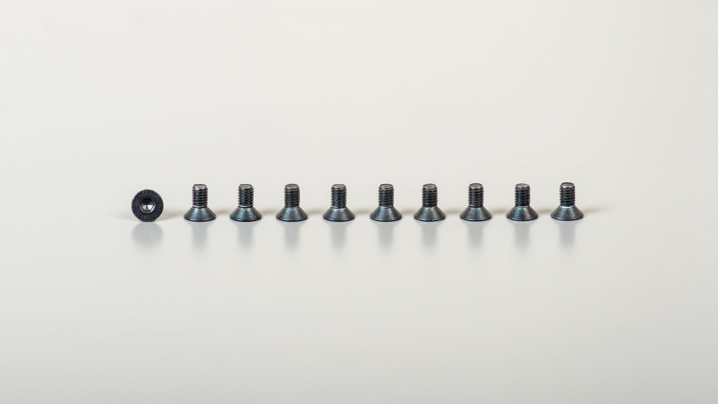 Cirklon - Black hex-head screws (countersunk)